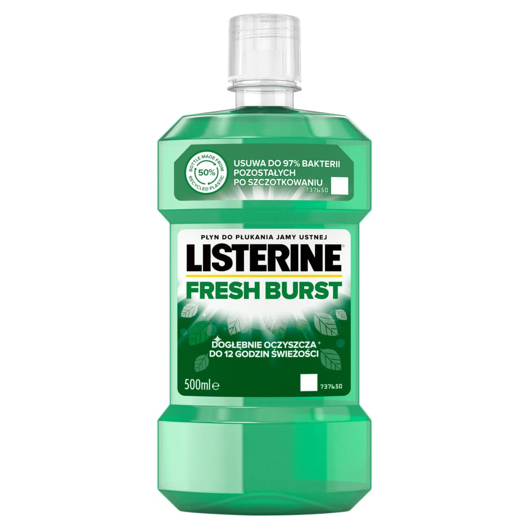 LISTERINE FRESH BURST Płyn do płukania jamy ustnej 500 ml