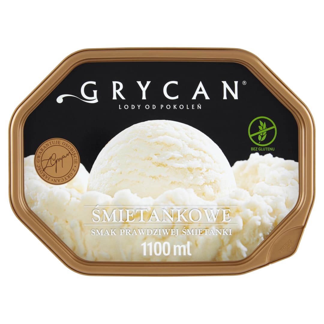 GRYCAN Lody śmietankowe bezglutenowe 1100 ml