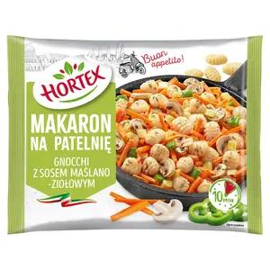 HORTEX Makaron na patelnię gnocchi z sosem maślano-ziołowym mrożone