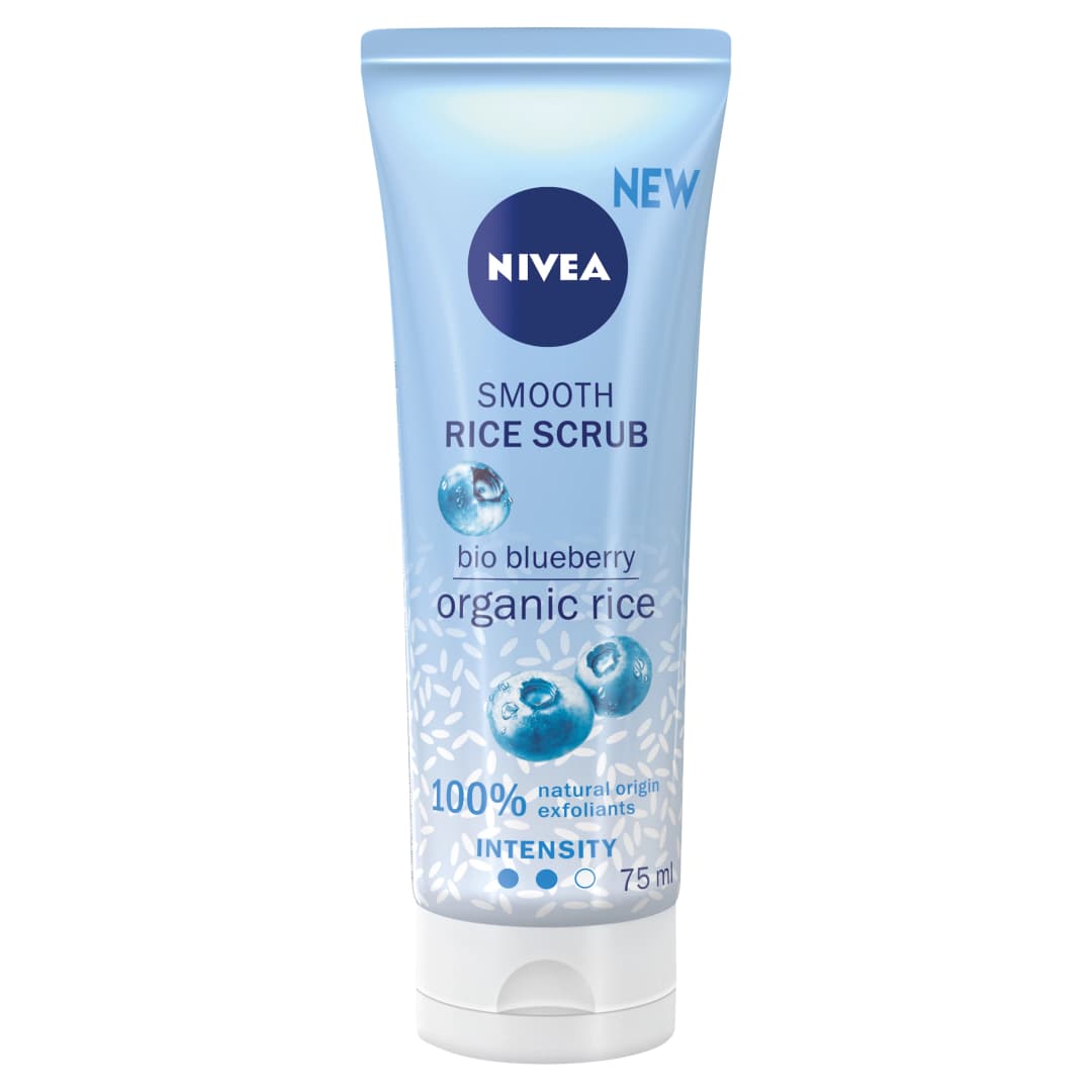 NIVEA Peeling ryżowy z bio borówkami Smooth Rice Scrub 75 ml