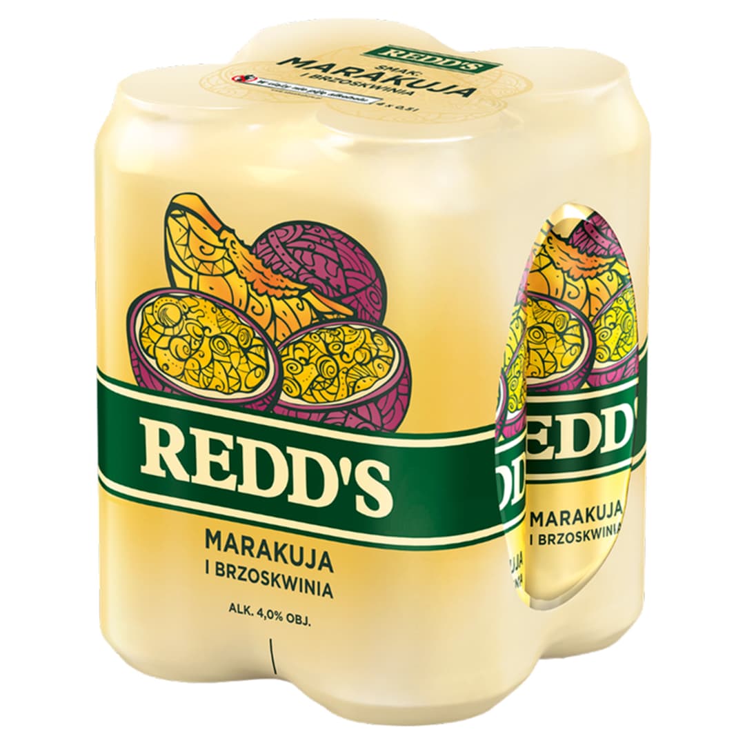 REDD'S Piwo marakuja-brzoskwinia 4x500ml 2000 ml