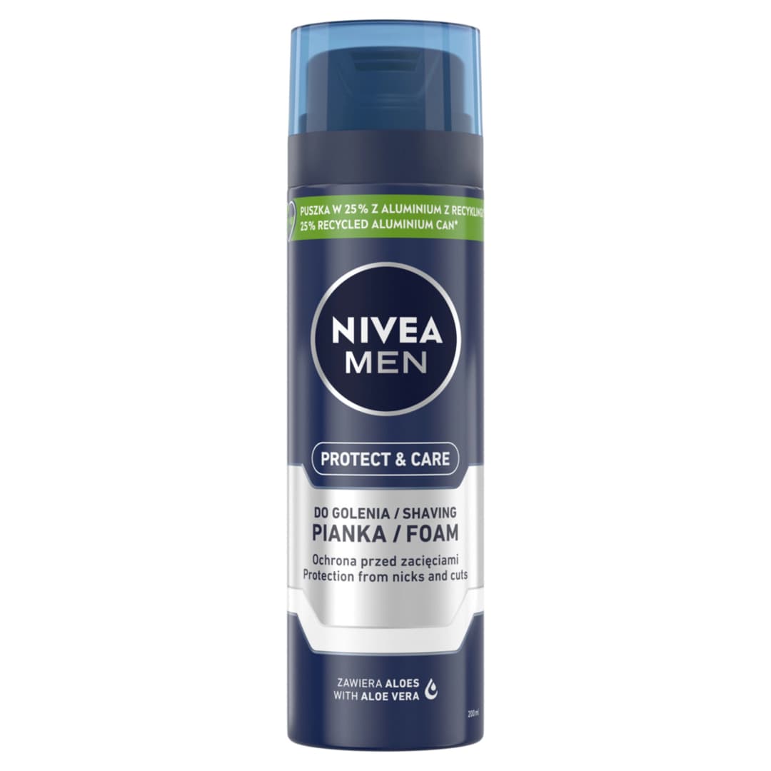 NIVEA MEN Pianka do golenia nawilżająca Protect&Care 200 ml
