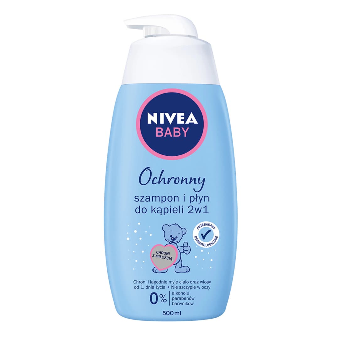 NIVEA BABY Szampon ochronny i płyn do kąpieli 2w1 500 ml