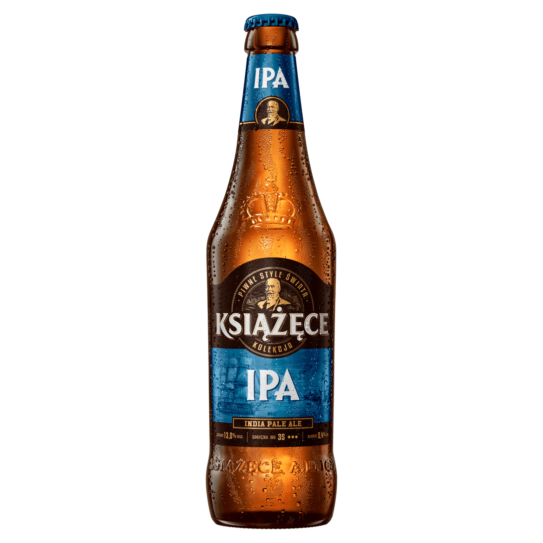 KSIĄŻĘCE Piwo jasne IPA butelka 500 ml