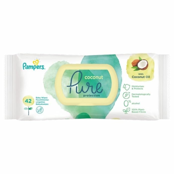 PAMPERS Chusteczki nawilżające Coconut Pure dla dzieci 42 szt.