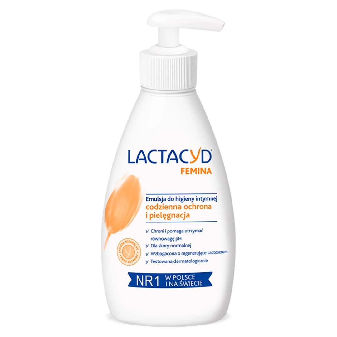 LACTACYD FEMINA Emulsja do codziennej higieny intymnej 200 ml