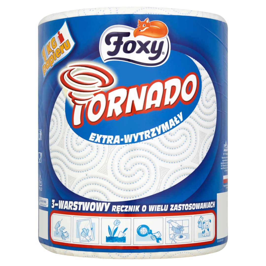 FOXY TORNADO Ręcznik papierowy 3-warstwowy 1 szt.