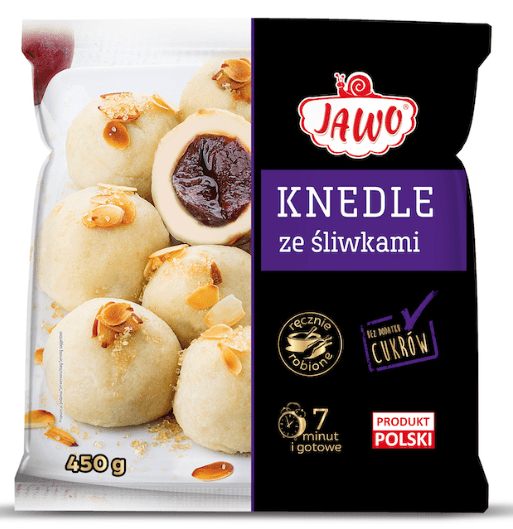 JAWO Knedle ze śliwkami mrożone 450 g