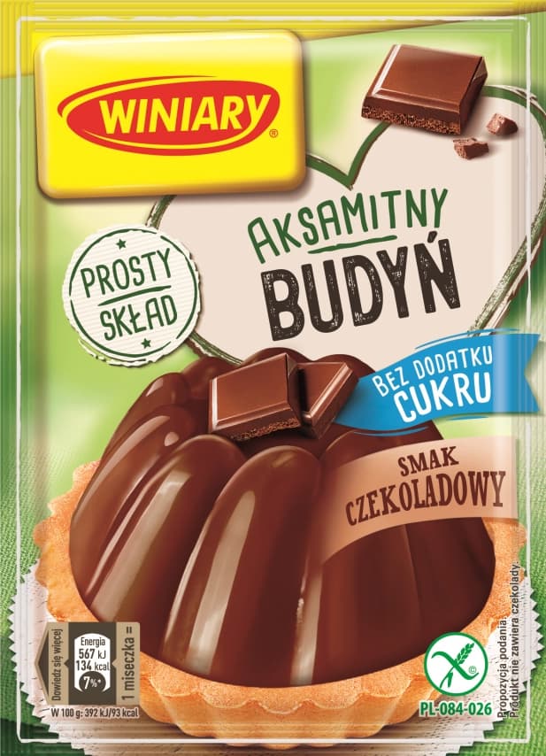 WINIARY Budyń czekoladowy bez cukru 38 g