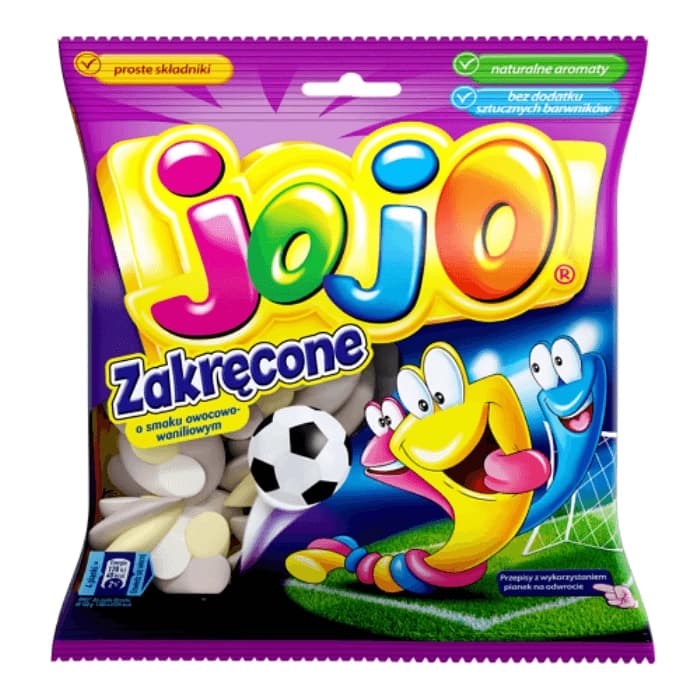 JOJO Pianki zakręcone o smaku owocowo-waniliowym 90 g