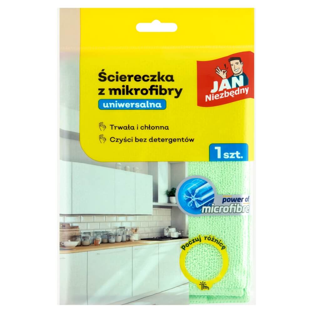 JAN NIEZBĘDNY Ściereczka z mikrofibry uniwersalna 1 szt.