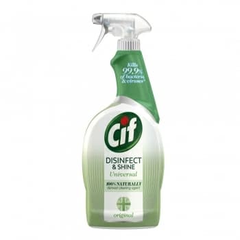 CIF Spray czyszcząco-dezynfekujący Disinfect & Shine 750 ml