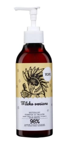 YOPE Szampon naturalny do włosów Mleko Owsiane 300 ml