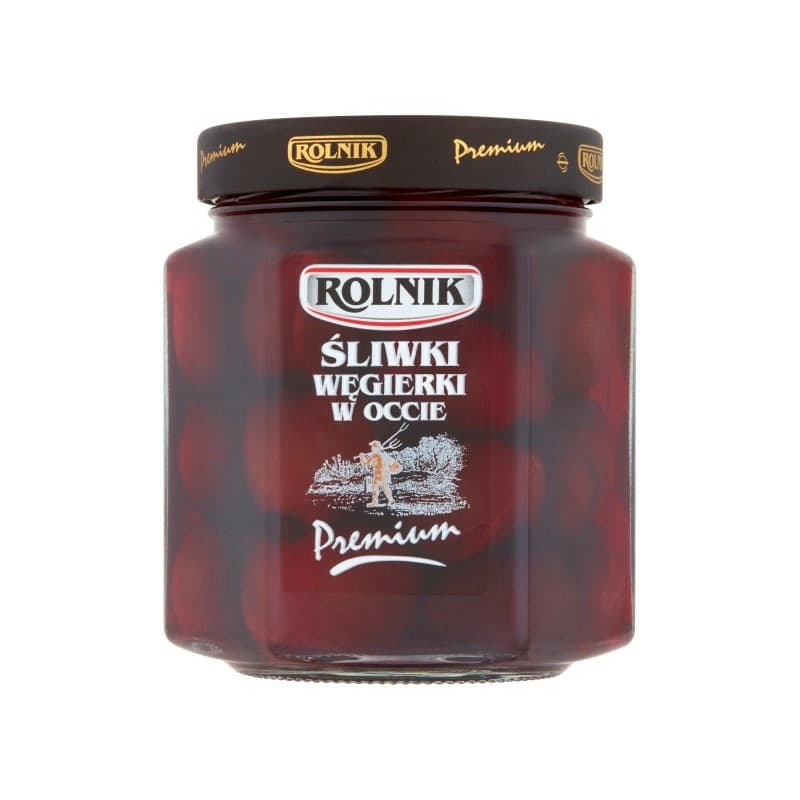ROLNIK PREMIUM Śliwki węgierki w occie 540 g