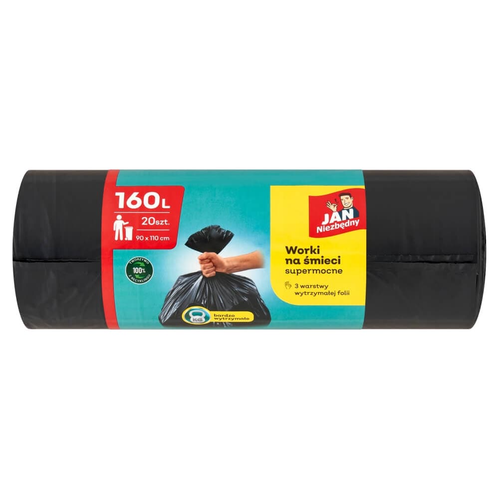 JAN NIEZBĘDNY Worki na śmieci 160 l 20 szt.