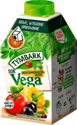 TYMBARK VEGA Śródziemnomorski ogród sok z warzyw i owoców 500 ml
