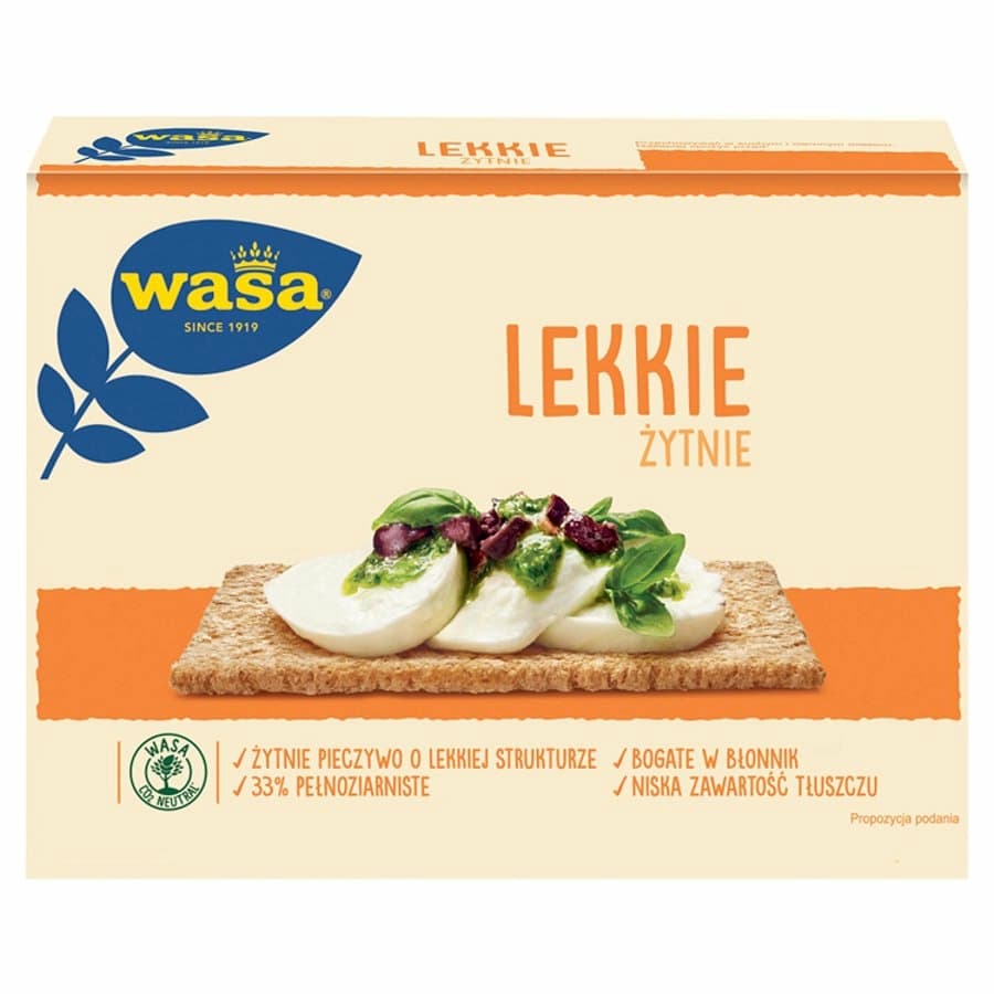 WASA LEKKIE Pieczywo żytnie 140 g