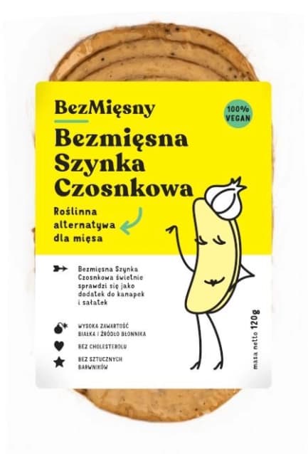 BEZMIĘSNY Szynka czosnkowa roślinna VEGE 120 g