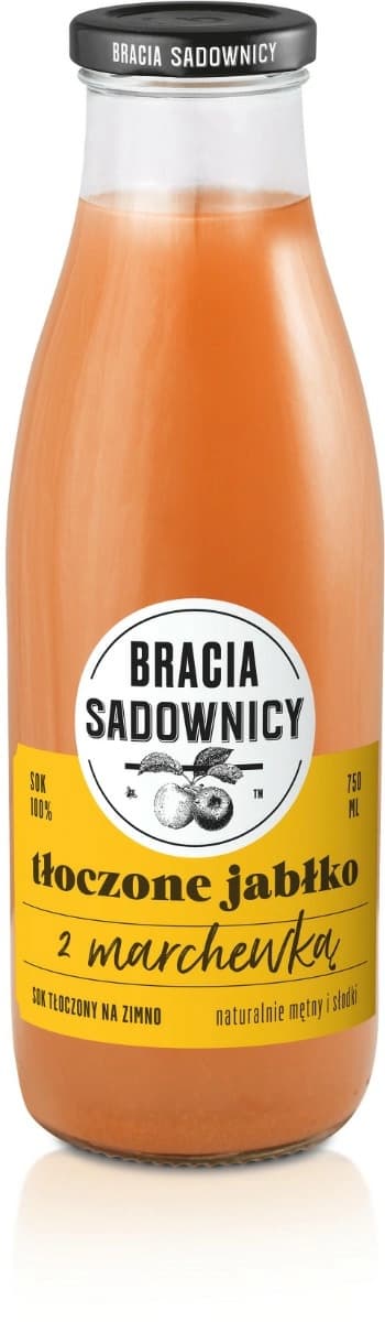BRACIA SADOWNICY Sok tłoczone jabłko z marchewką 750 ml