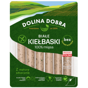 DOLINA DOBRA Kiełbaski białe 100% mięsa bez konserwantów 250 g