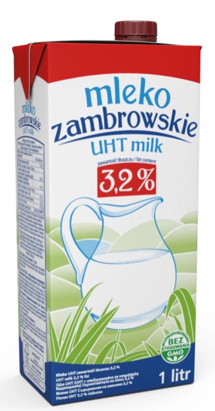 ZAMBROWSKIE Mleko UHT 3,2% 1000 ml