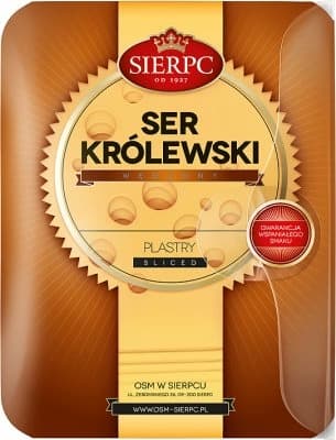 SIERPC Ser Królewski wędzony w plastrach 135 g