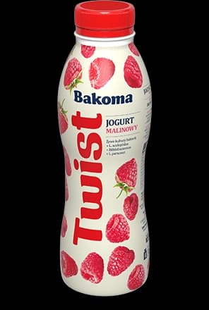BAKOMA Twist jogurt malinowy 380 g