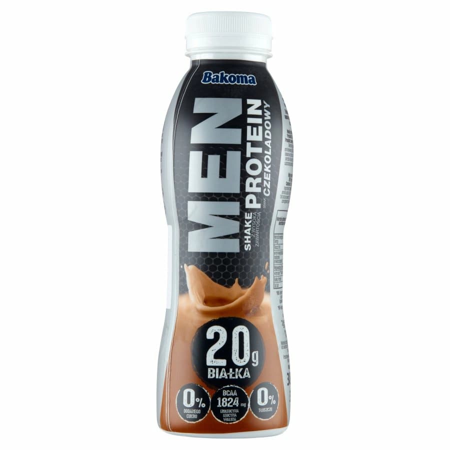 BAKOMA Men shake z wysoką zwartością protein czekoladowy 380 g