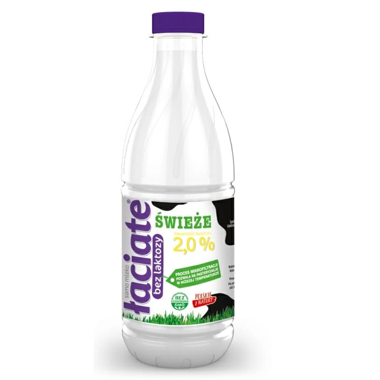 ŁACIATE Mleko świeże 2% bez laktozy 1000 ml