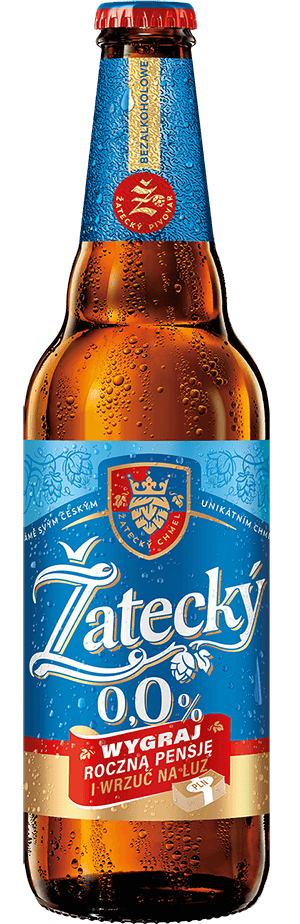 ŽATECKÝ Piwo bezalkoholowe butelka 500 ml