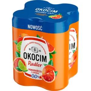 OKOCIM Piwo Sycylijska pomarańcza z cytryną bezalkoholowe 4x500 ml