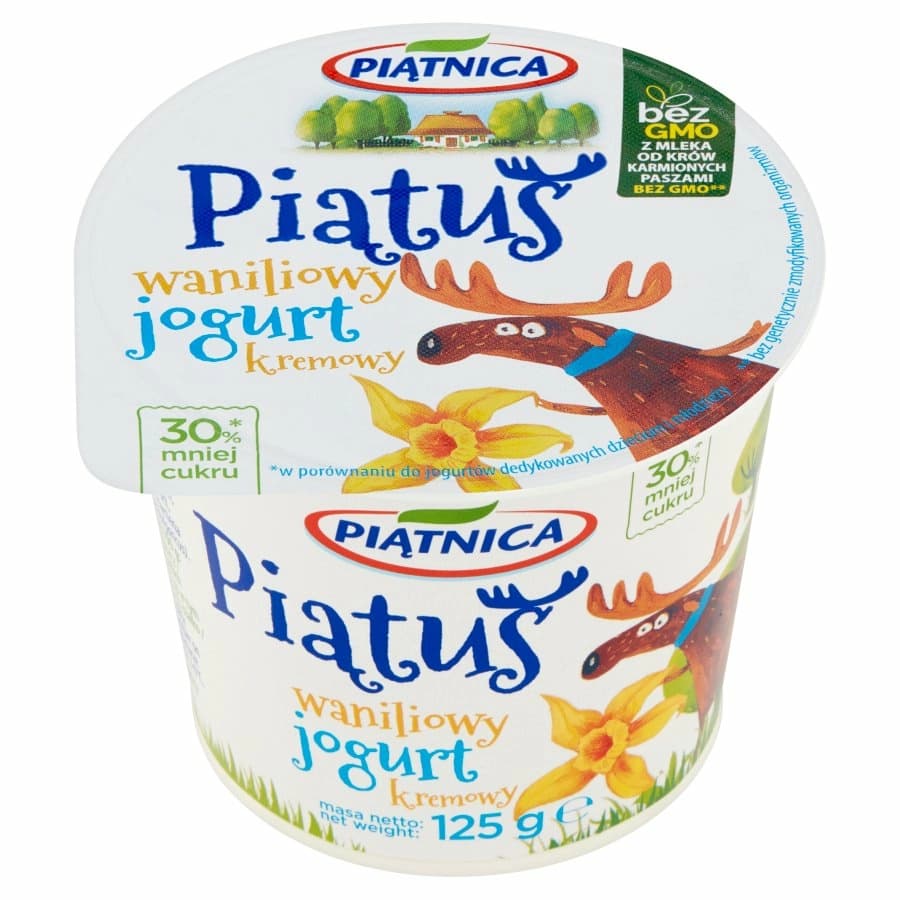 PIĄTNICA PIĄTUŚ Jogurt kremowy waniliowy 125 g