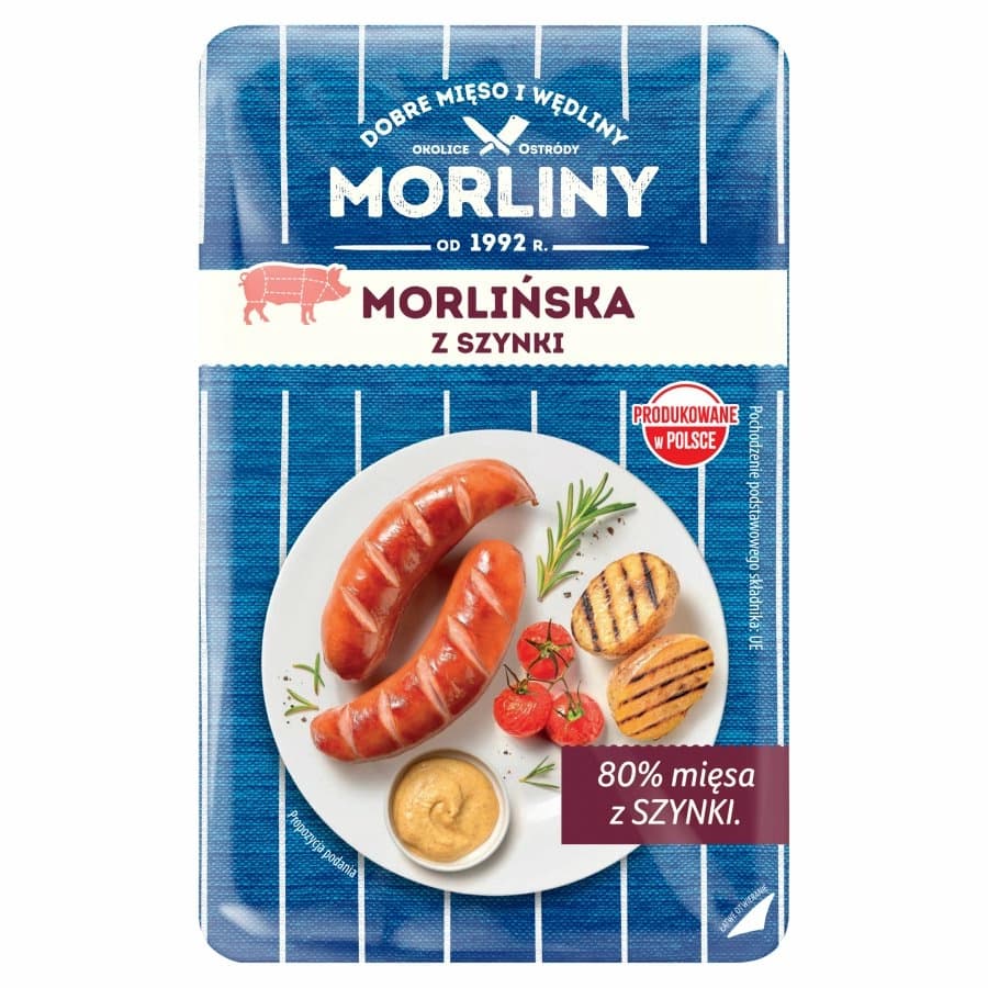 MORLINY Kiełbasa morlińska z szynki 540 g