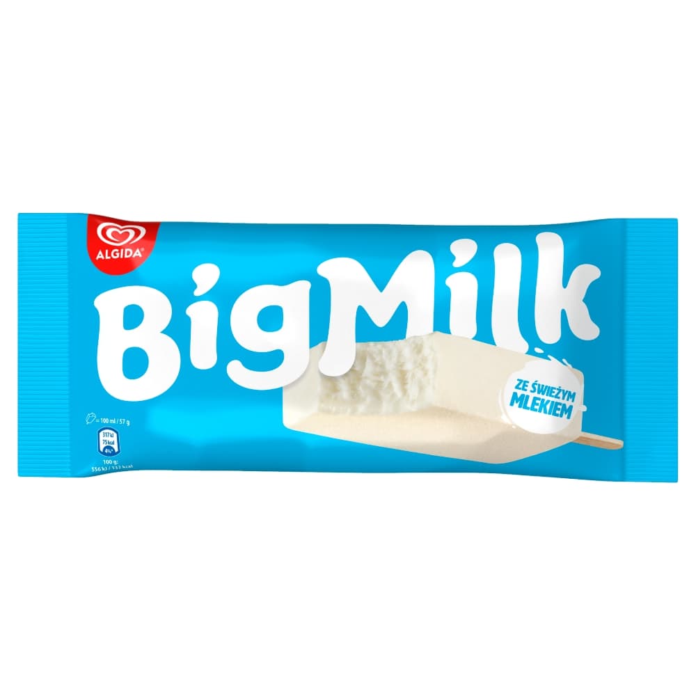 BIG MILK Lody o smaku śmietankowym 100 ml