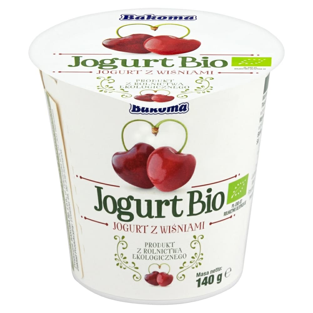 BAKOMA Jogurt z wiśniami BIO 140 g
