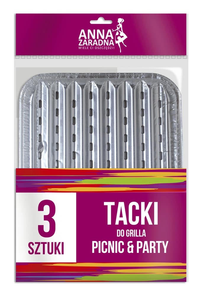 ANNA ZARADNA PICNIC & PARTY Tacki do grilla 3 szt.
