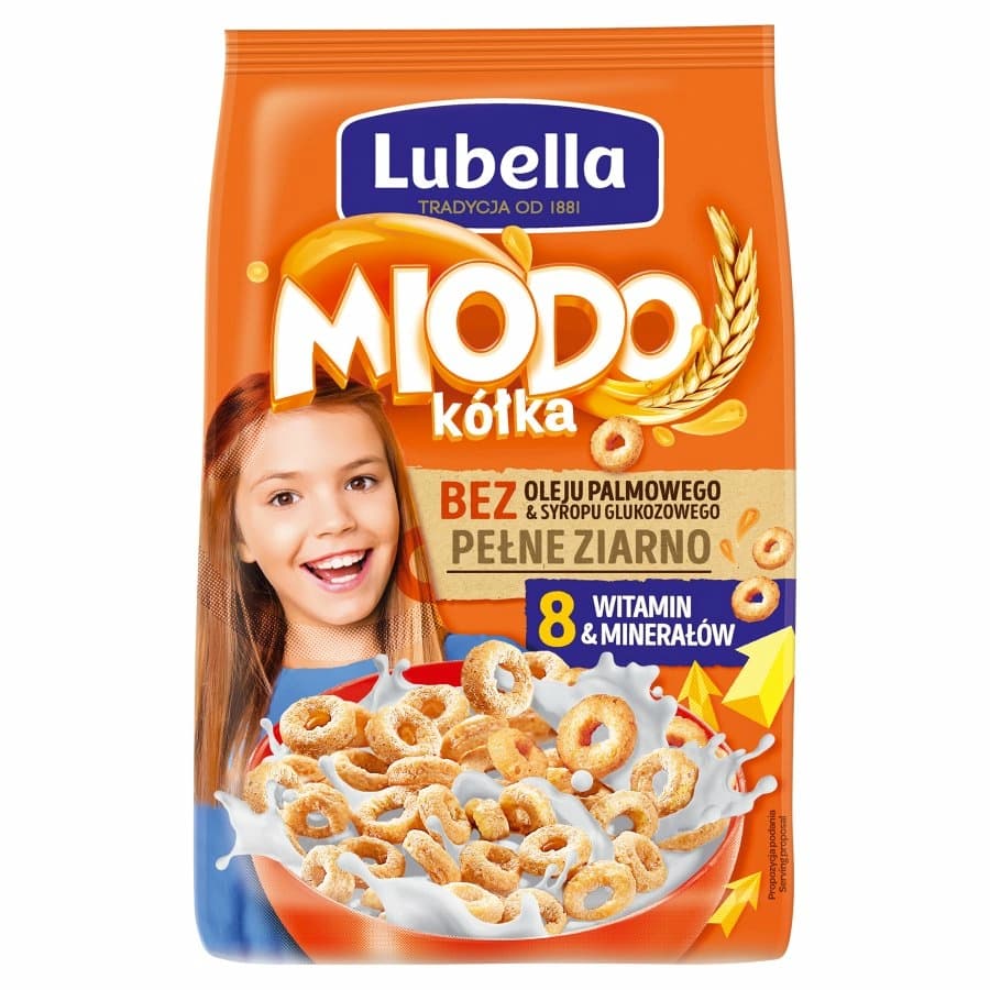 MLEKOŁAKI Miodo Kółka zbożowe kółka z miodem 500 g