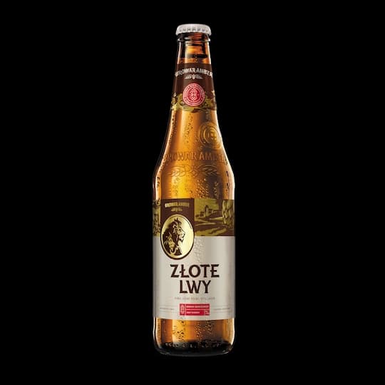 ZŁOTE LWY Piwo Lager butelka 500 ml