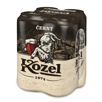 KOZEL Piwo Cerny 4x500 ml 2000 ml