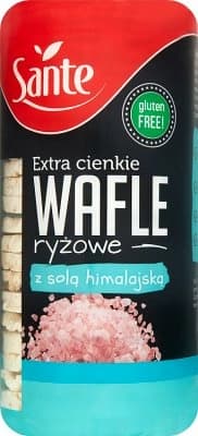 SANTE Wafle ryżowe extra cienkie z solą himalajską bezglutenowe 110 g