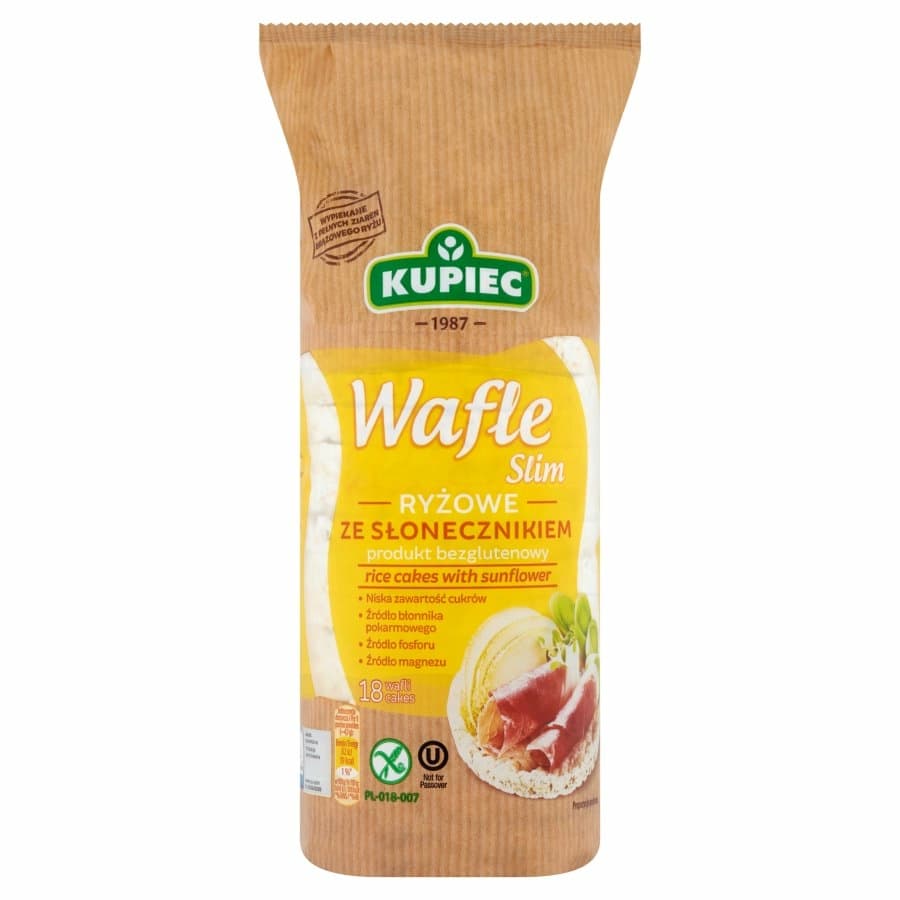 KUPIEC SLIM Wafle ryżowe ze słonecznikiem bezglutenowe 84 g
