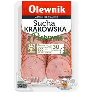 OLEWNIK Kiełbasa sucha krakowska z pieprzem 90 g