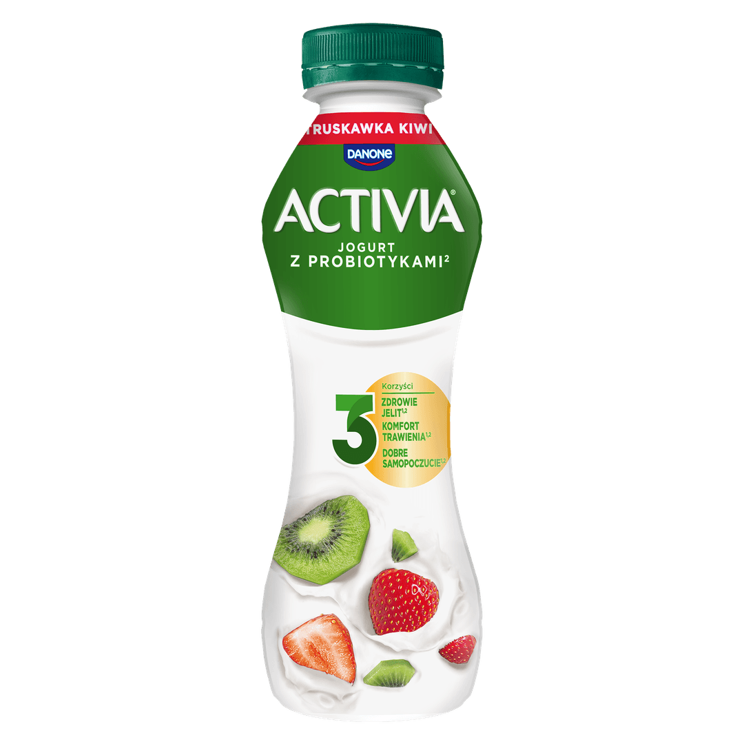 DANONE ACTIVIA Jogurt truskawka kiwi 280 g