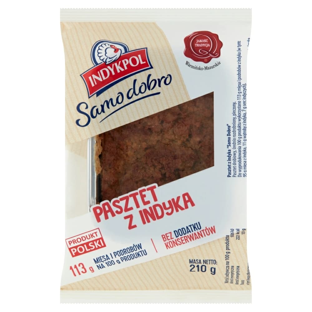 INDYKPOL SAMO DOBRO Pasztet z indyka 210 g