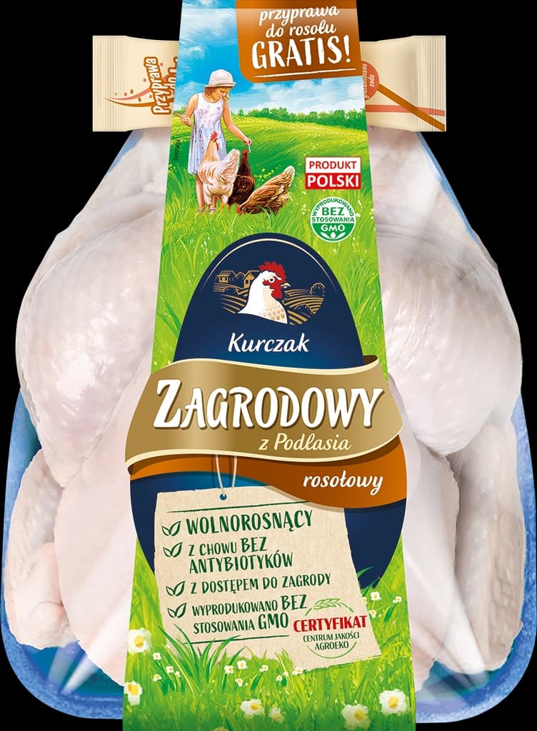 ZAGRODOWY Z PODLASIA Kurczak rosołowy tuszka 1600 g