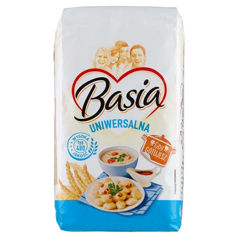 BASIA Mąka uniwersalna pszenna typ 480 1000 g