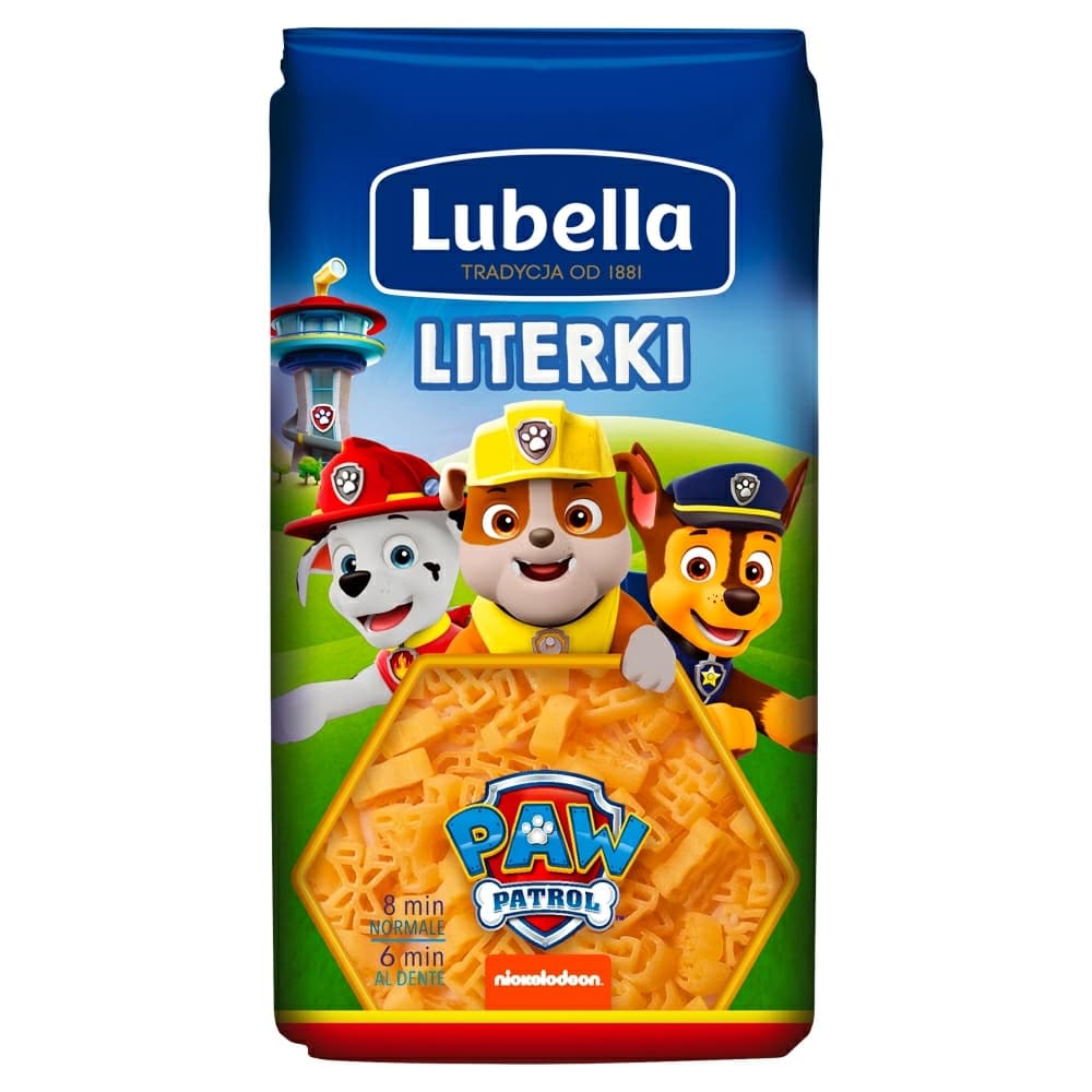 LUBELLA PSI PATROL Makaron literki 400 g