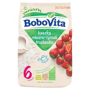 BOBOVITA Kaszka mleczno-ryżowa truskawka po 6. miesiącu