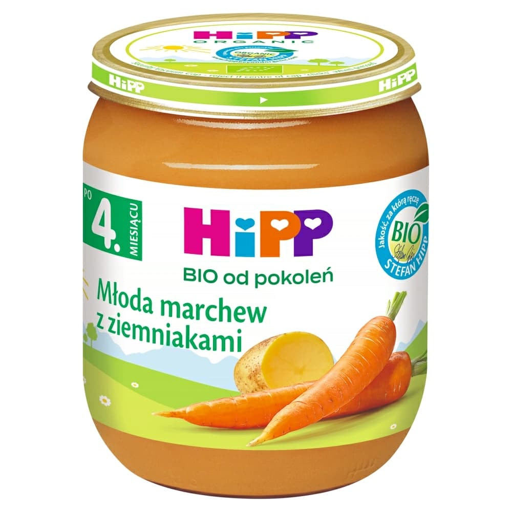 HIPP BIO Młoda marchew z ziemniakami po 4. miesiącu BIO 125 g