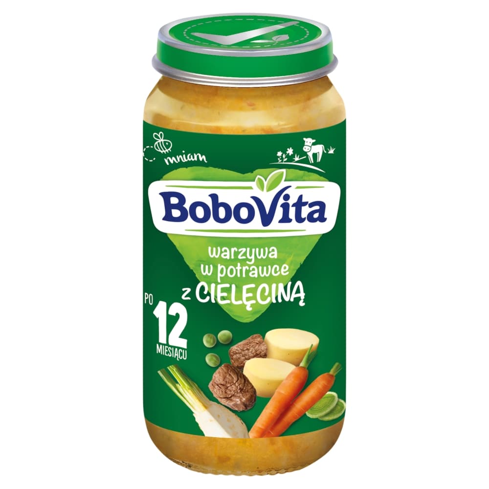 BOBOVITA Warzywa w potrawce z cielęciną 1-3 lata 250 g